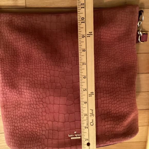 Kate Spade Arianna Larchmont Avenue Exotic Bucket Bag, Cinnabar, EUC - Picture 11 of 15